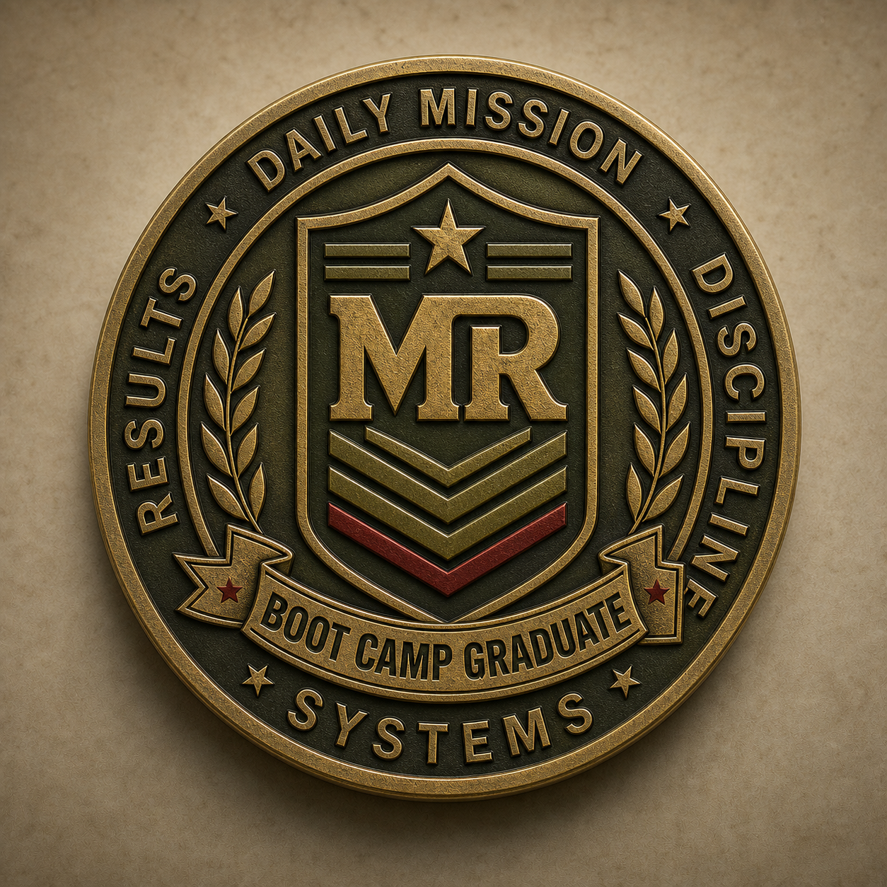 Boot Camp challenge coin concept
